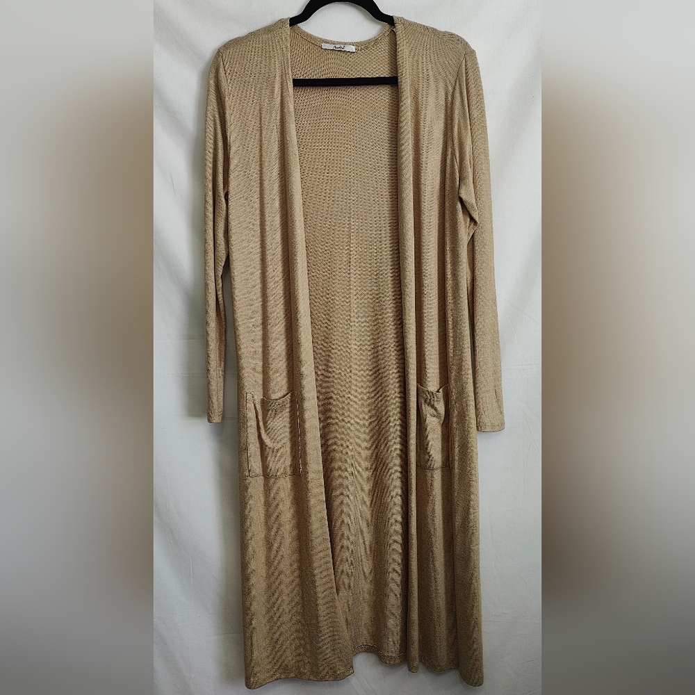Papaya Long Cardigan - Beige - Size L - Picture 1 of 6